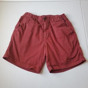 Bearbottom Clothing Shorts Mens Medium Red Chino Stretch Elastic Waist 7 Inseam